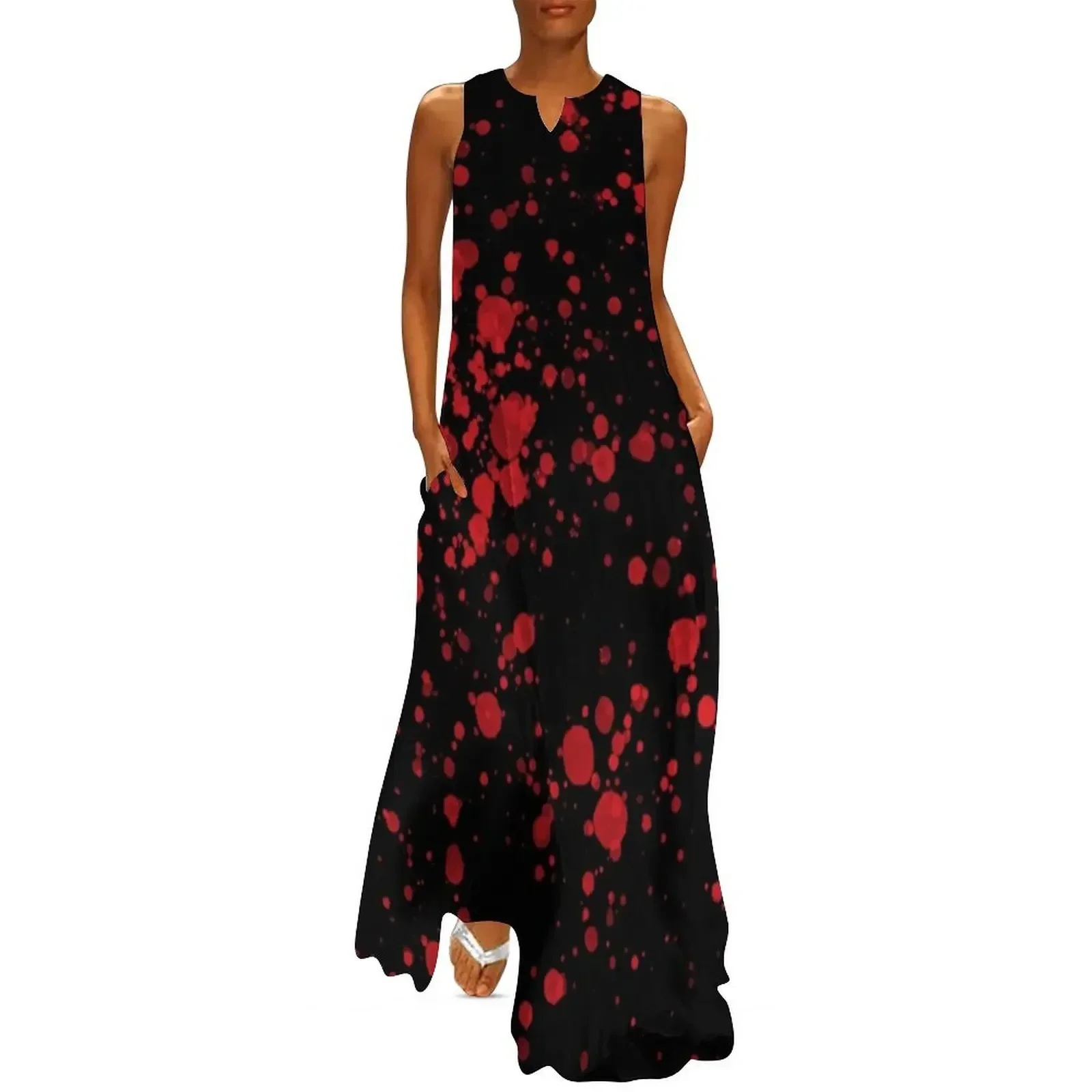 

Blood Splatter Long Dress summer dress for women 2025 Long dresses cute dress