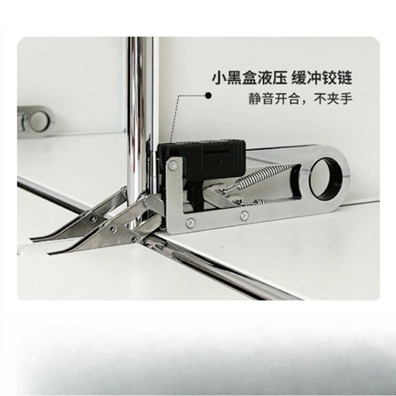 Stainless steel Bauhaus dining side insm fan, living room against the wall module combination storage cabinet