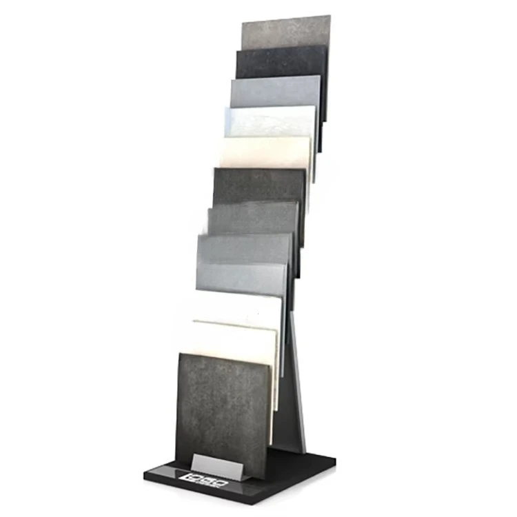 &c Custom Logo Showroom Granite Display Rack Stone Slab Rack Quartz Ceramic Tile Stand Simple Vertical Rack
