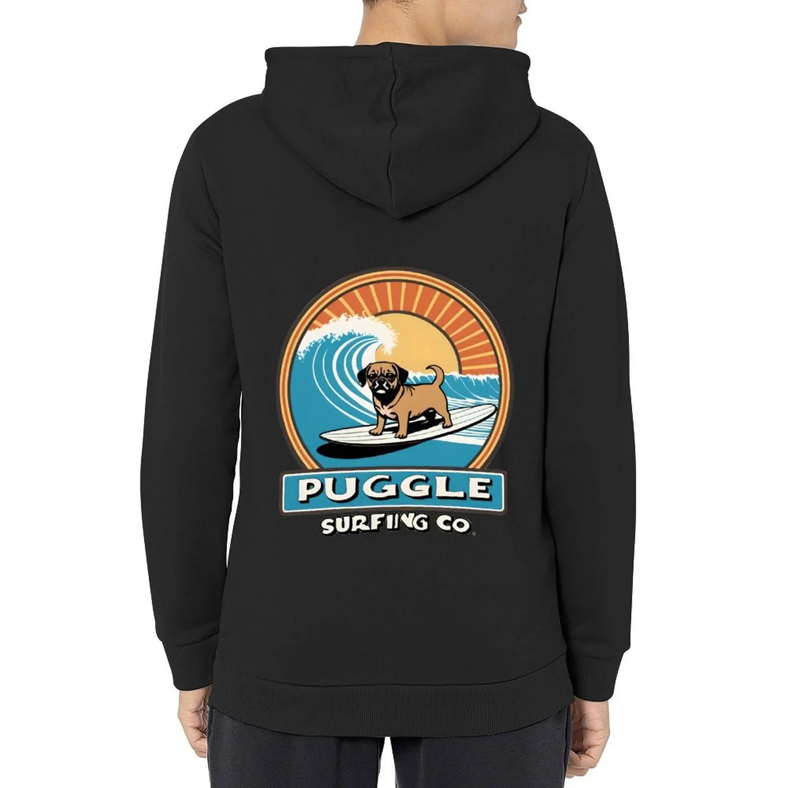 

Puggle Surfing Co. Hoodie men clothes graphic t shirts men men's coat aesthetic clothing hoodie streetwear
