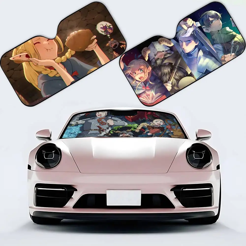 أنيمي لذيذ في الزنزانة سيارة ظلة سيارة ظلة يغطي غطاء الزجاج الأمامي العالمي للطي قناع