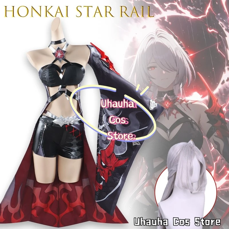 

Acheron Cosplay Costume Honkai Star Rail Huang Quan Red Purple Outfit Sexy Uniform Carnival Party RolePlay Dress{Uhauha Cos}﻿