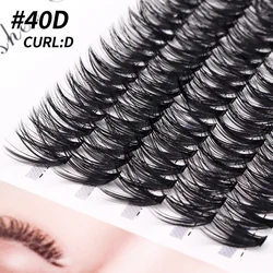 100 Bundles/Box Individual Lashes, 10 20 30 40D Eyelash Extension ,Natural Style Individual Eyelashes Handmade Eyelash Bundles