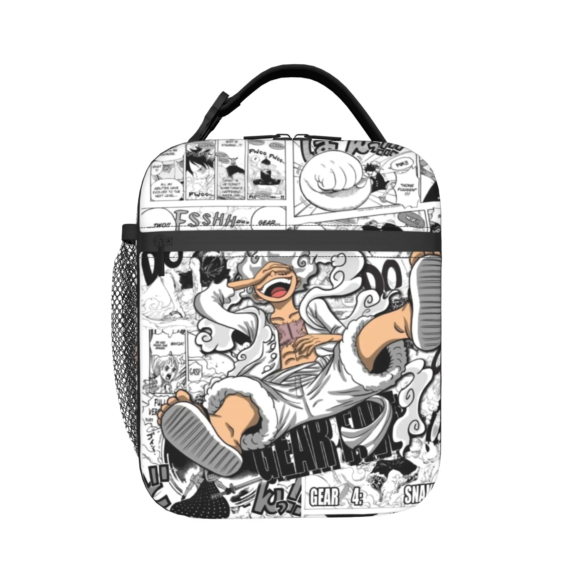 

luffys o-one-piece-e zoro Insulated Lunch Bag for Men Women Food Bag Portable Cooler Thermal Bento Box For School Office