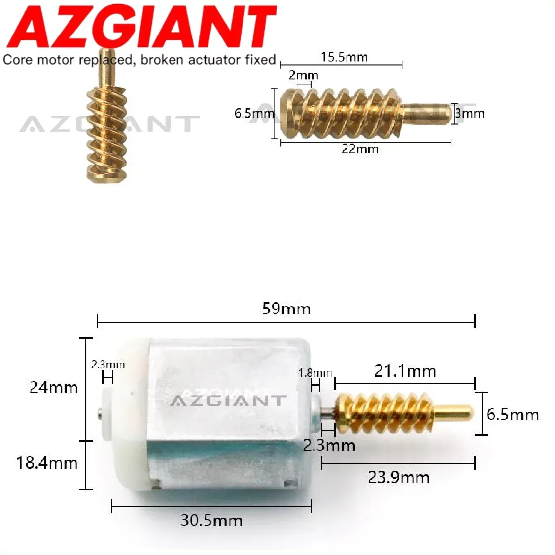 

12V Power Actuator for Chery Tiggo 5 Door Lock Moter, Brass Shaft Gears Metal Motor Teeth Copper Axis Gear