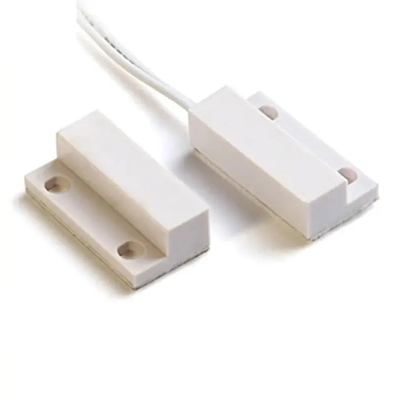 10 Stück wasserdichtes weißes ABS-Gehäuse, normalerweise geschlossen/offener magnetischer Näherungssensorschalter mit flexiblen Drähten und Schrauben