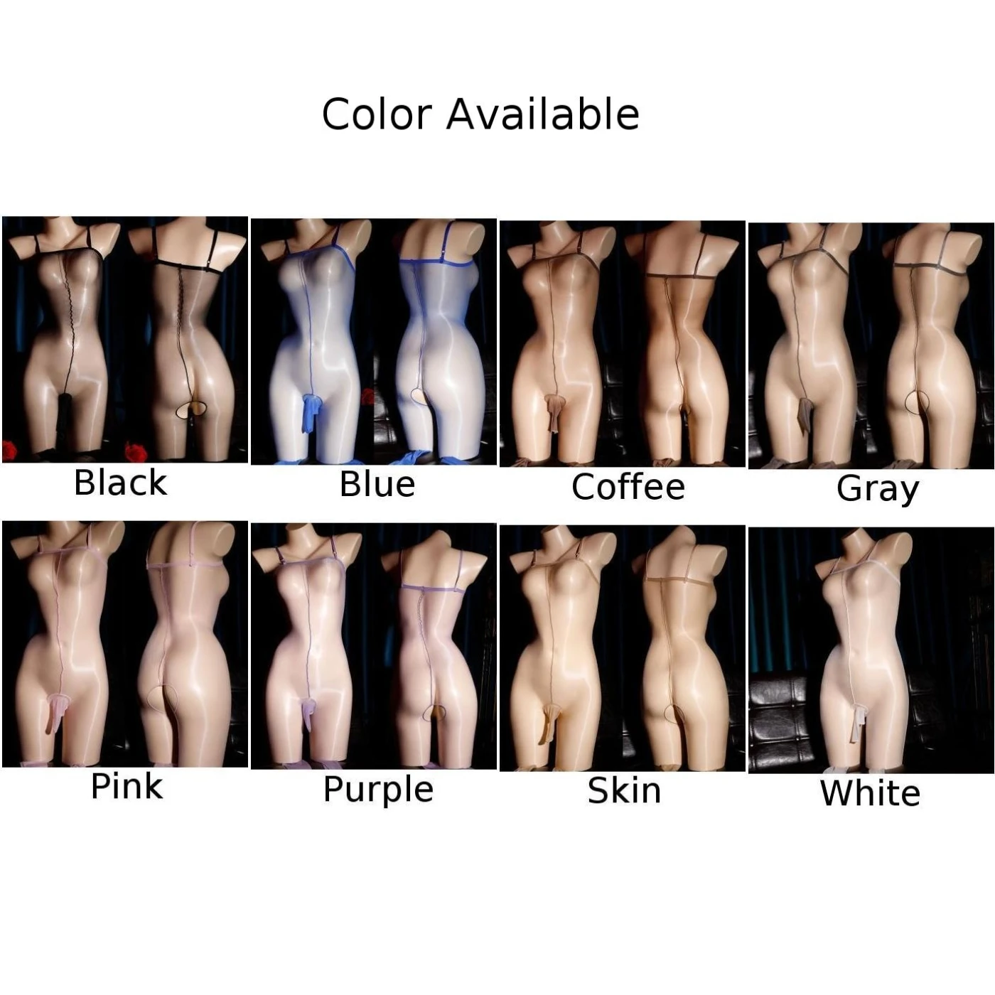 Men Tights Sexy and Sensual Men\\\'s Bodystocking with See through Top and Shiny Oil Finish Perfect for a Night Out