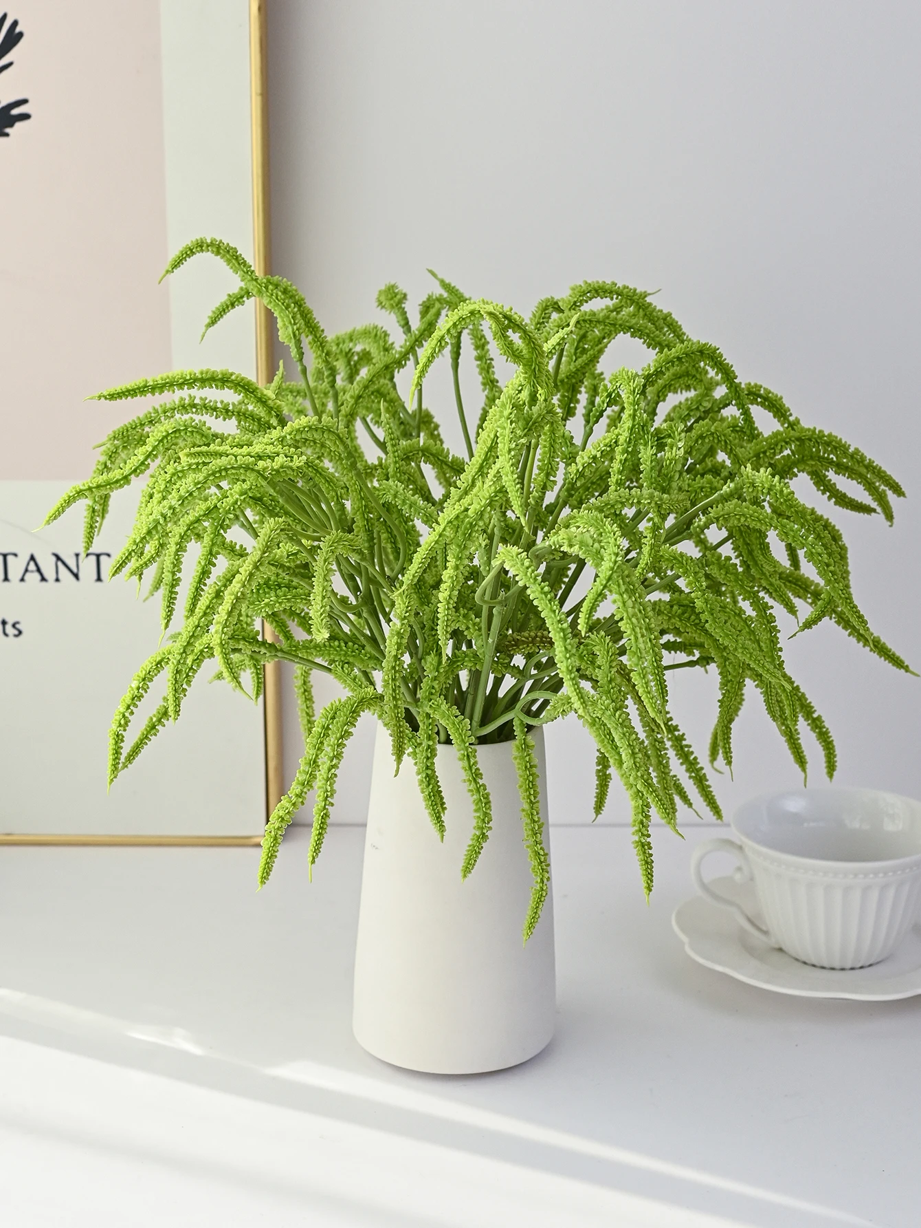 Artificial Fluffy Palm Vine Holiday Indoor Room Dining Table Vase Centerpiece Outdoor Yard Holiday Party Wedding DIY Accessories view 3