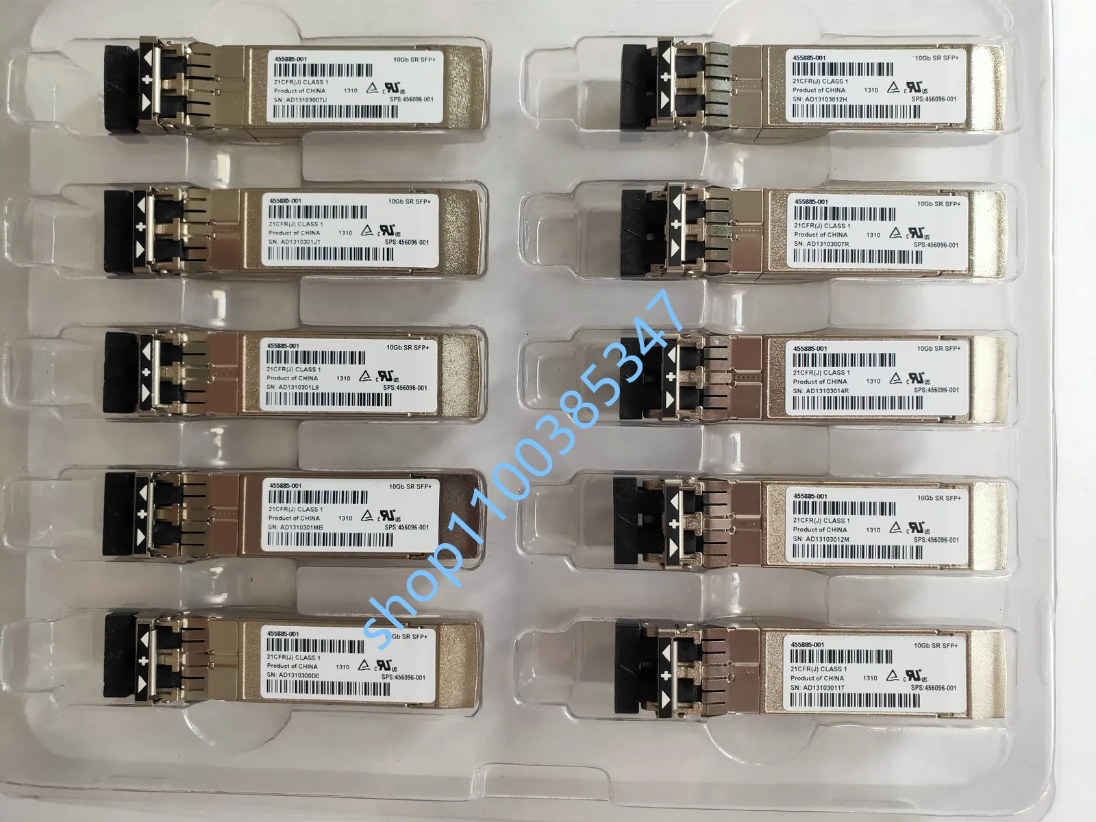 10Gb Transceiver/455883-b21/455885-001/10G Sr Sfp Poort Module/10Gb Netwerk adapter Schakelaar Glasvezel Module