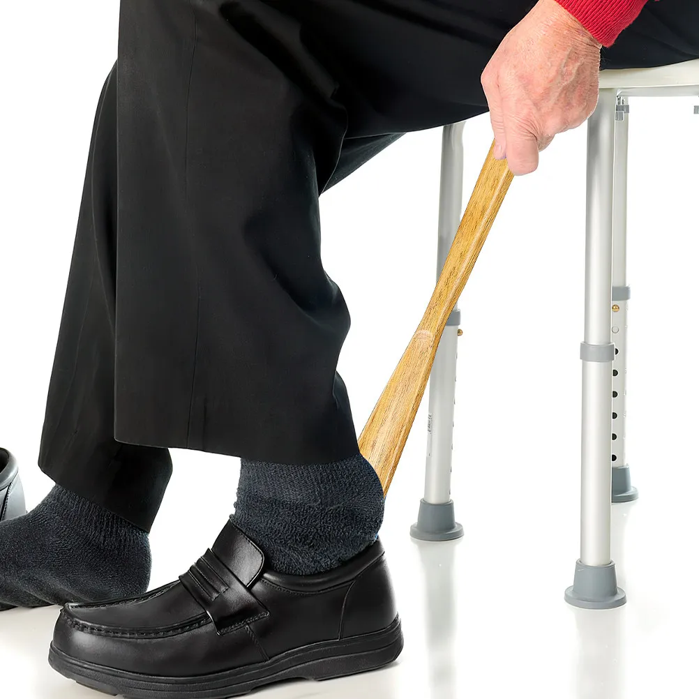 

Набор из 4 деревянных рожков для обуви с длинной ручкой: прочные рожки для легкого надевания и снятия обуви для мужчин, женщин и пожилых людей, из массива дерева