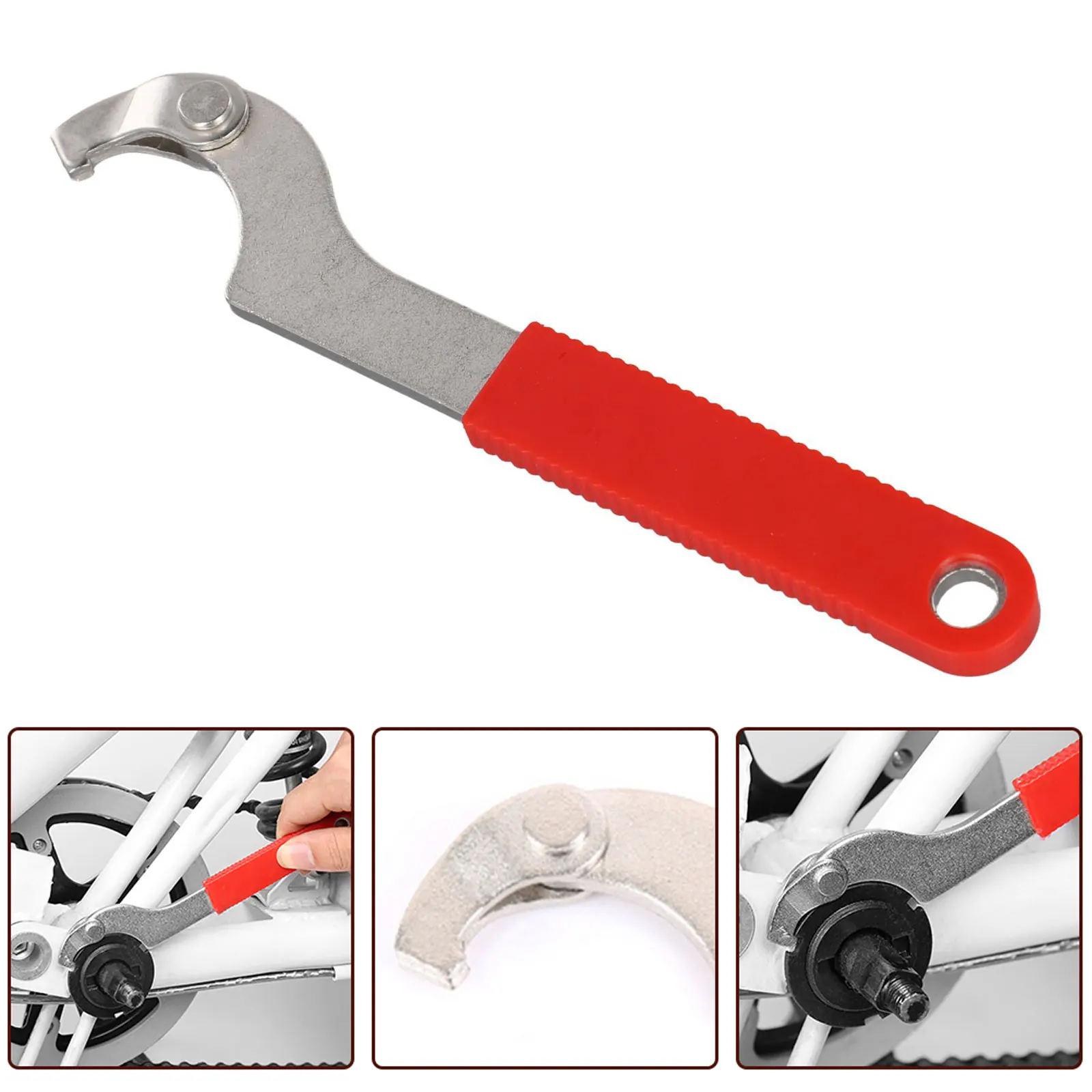 

Bracket Wrench Hook Spanner Bicycle Repair Tool Hook Wrench Middle Arbor Wrench Old Fashioned Specification Mountain Bike
