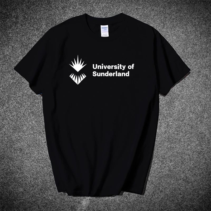 Universi of Sunderland ort Sve T-irt Pure Cotton Memorable Clothing for International Students Gildan Brand Casual Y...