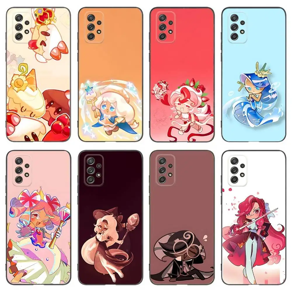 

C-Cookie Run K-Kingdom Phone Case For Samsung Galaxy A 91,80,73,72,53,52,51,22,5G,Plus,J,Note Soft Black Cover