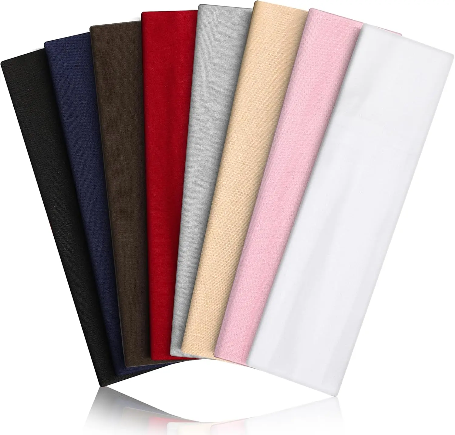 

Non-Slip Elastic Sports Headbands, Sweat Absorbing, 8PCS for Women Men Running Workout