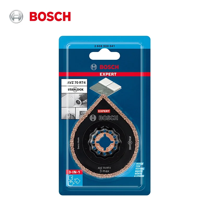 Bosch Starlock AVZ 70 RT4 Expert lame de retrait de mortier outil oscillant accessoires de ponçage de coupe pour outil électrique de rénovation GOP