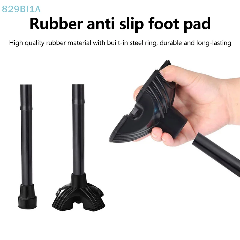 19 MM Riet Tips 6 Pijler Ontwerp Antislip Rubberen Kruk Eindmat Met Voor Wandelstok Schieten Stok Kruk Tips accessoires