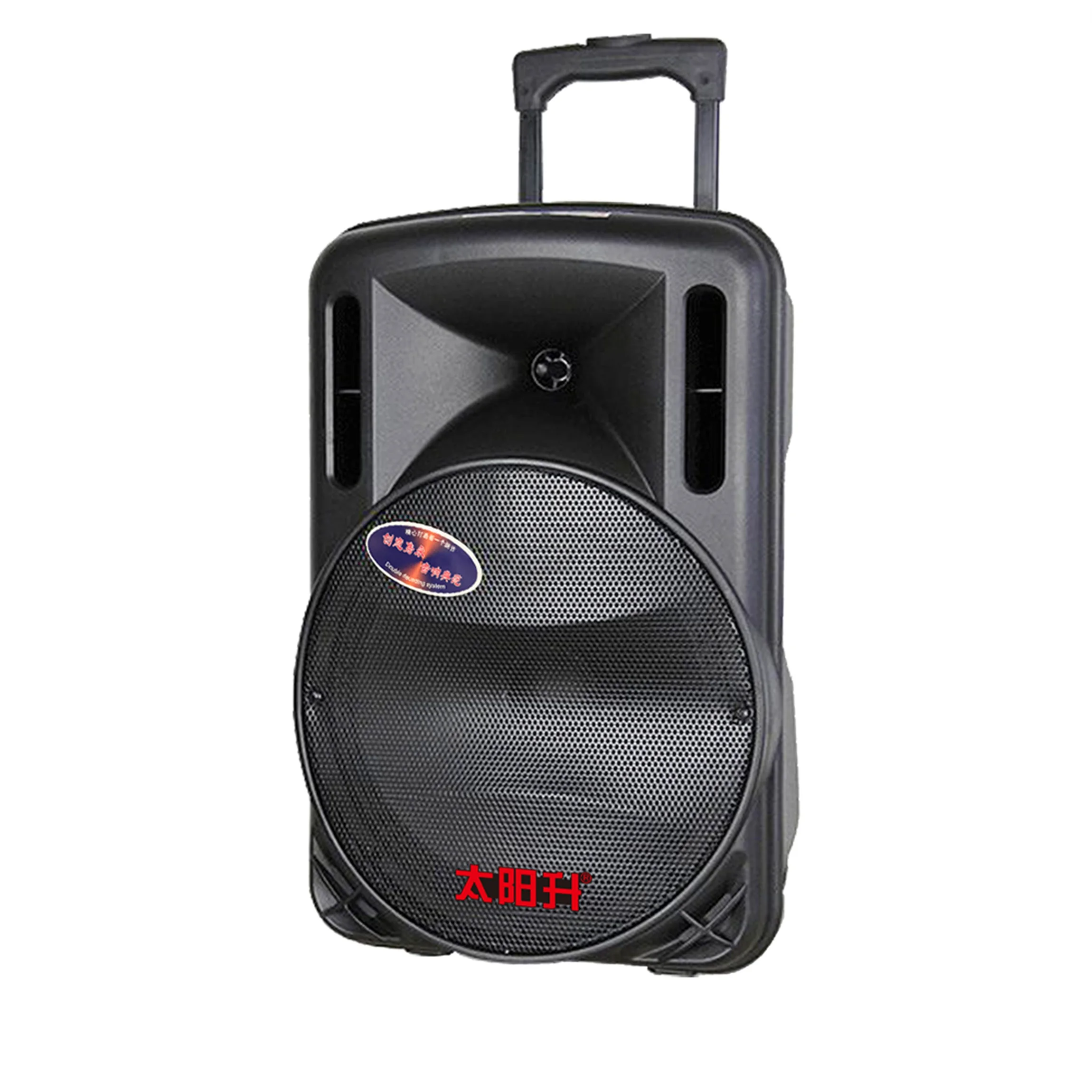 Temeisheng best sellers 15 inch portable trolley speaker with microphone loud sound and super bass