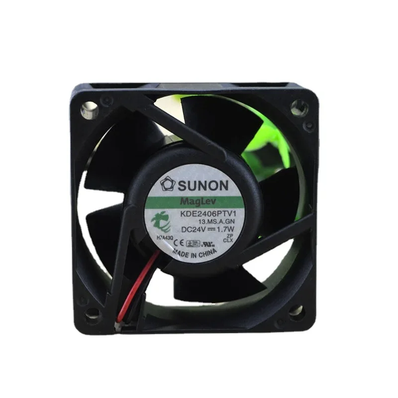 

Новый вентилятор для инверторного вентилятора SUNON KDE2406PTV1 13.MS.A.GN 24 В 1,7 Вт, охлаждающий вентилятор 60*60*25 мм