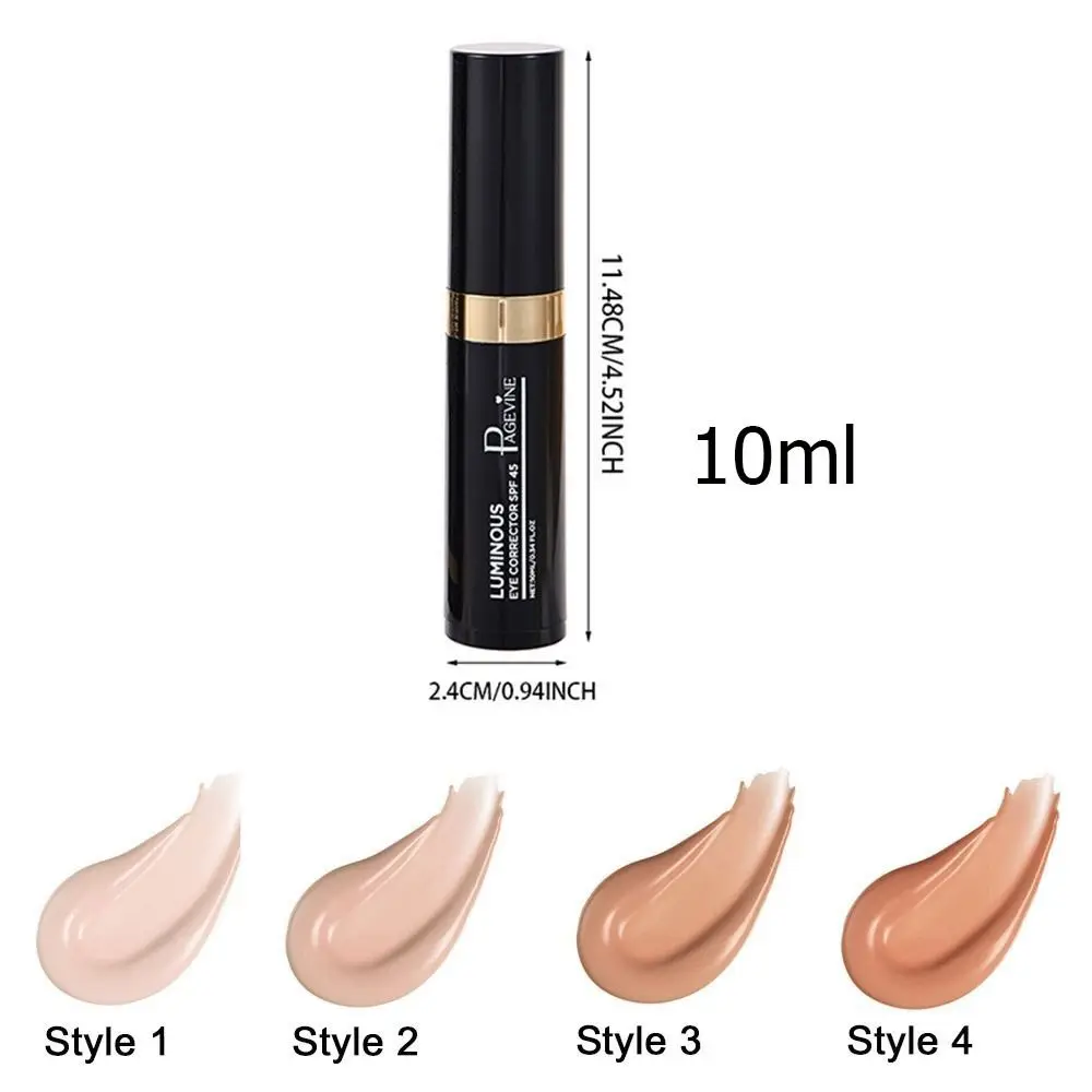 10ML Eye Concealer Moisturizing High Coverage Eyes Corrector Cream Hydrating Long Lasting Foundation Concealer Modify Skin Tone