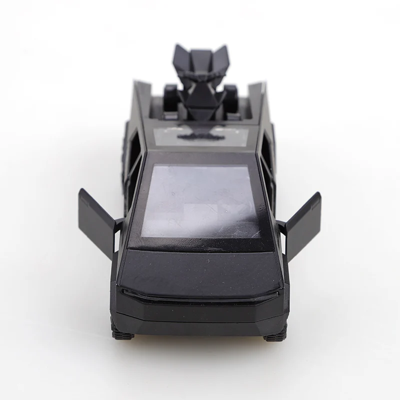 (袋入り) 1:36 合金製ピックアップ サイバートラック プルバックカー コレクション 男の子と子供向け、大型1台と小型1台のヴィンテージおもちゃ車