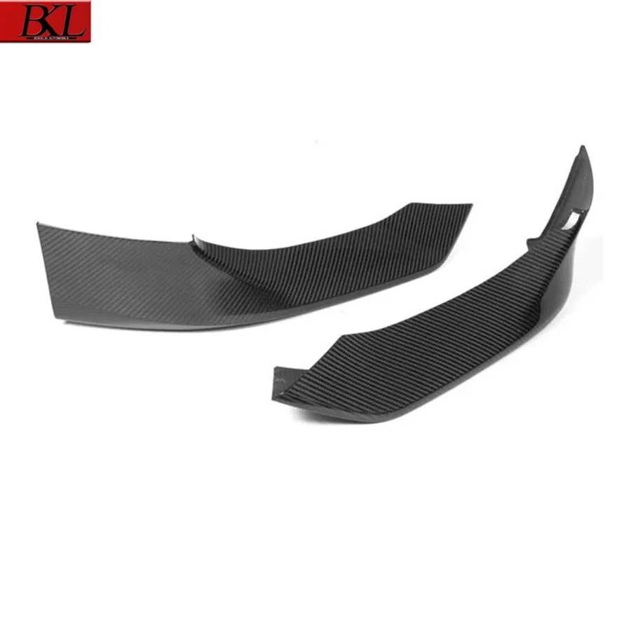 For BMW 8 Series G14 G15 G16 840i 830 Dry Carbon Fiber wrap angle Car Front Bumper Splitter Corner Trim Cover Front Chin