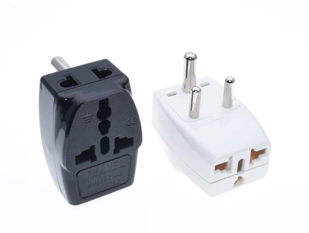 Sri Lanka, India,, Nepal, Namibia  3 Multi Outlet Type D Electrical Power Plug Travel Adapter