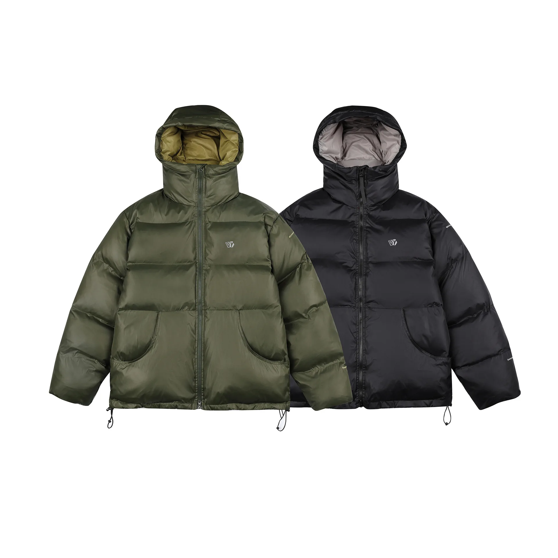 

American Style Street Hooded Cotton Down Jacket Men Women Winter Thick Warm Padded Coat Couple's Casual Fashion Outerwear JK-146
