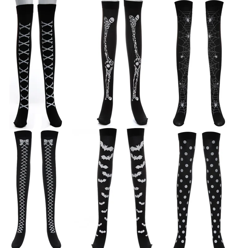 Halloween Dance Stockings Halloween Party Skeleton Bat Spider Web Hosiery Ghost Festival Prom Atmosphere Horror Costume Tights