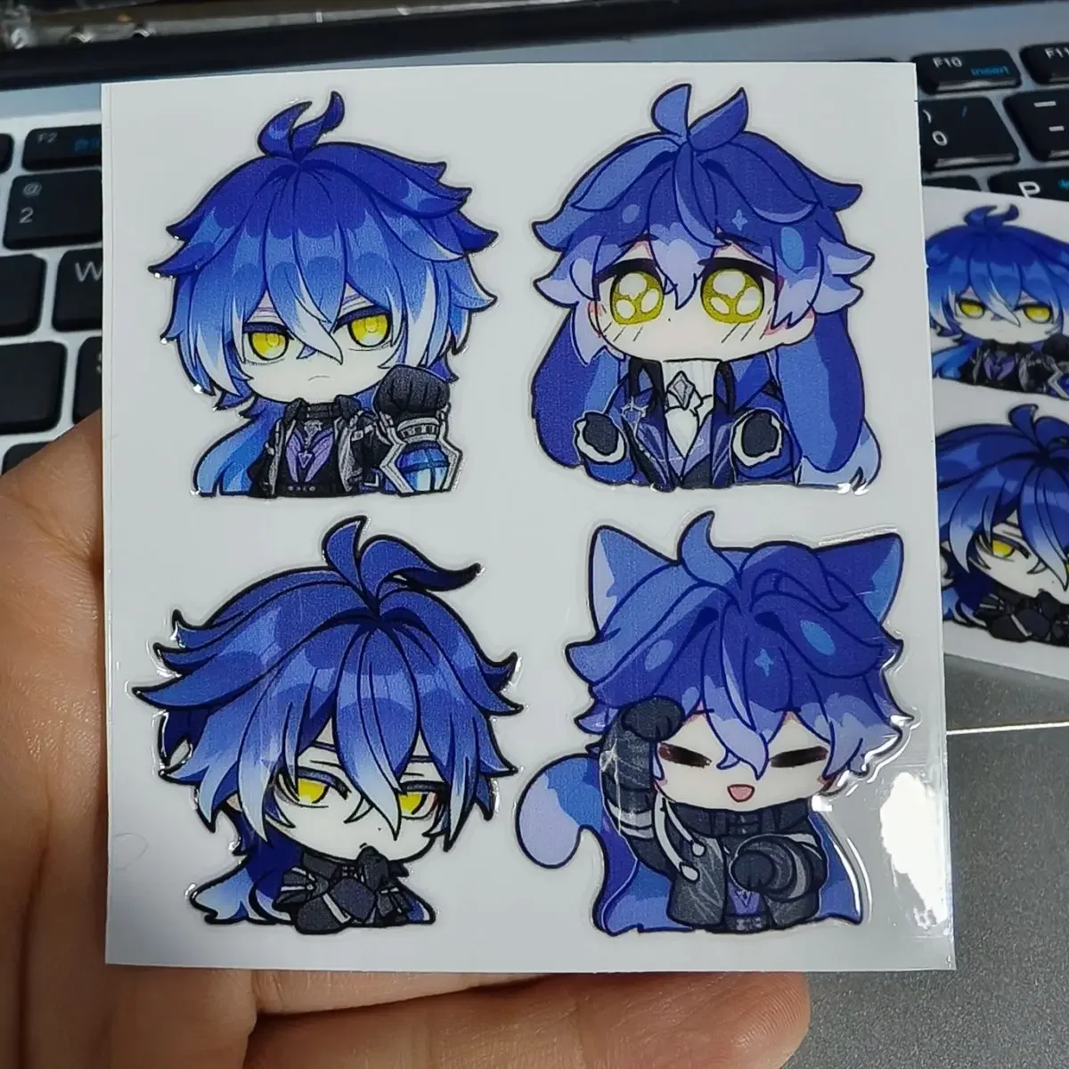 Kyryll Chudomirovich Flins Waterproof 3D Stickers Anime Game Character Transfer Decals for Phone Case Laptop Tablet Decoration