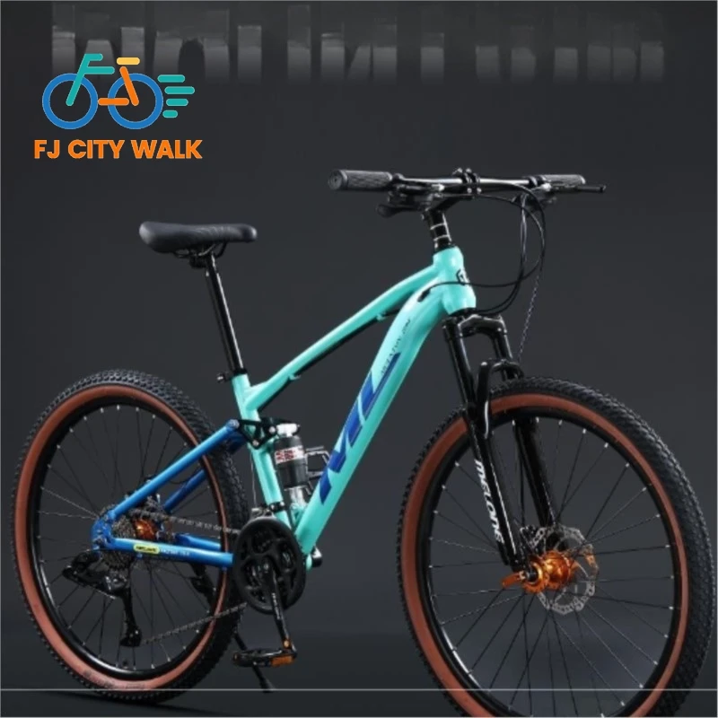 

FJ Variable Speed Adult Aluminum Alloy Lightweight Soft Tail Dual Shock Absorber Mountain Bike Young Men And Women Off-road Bike