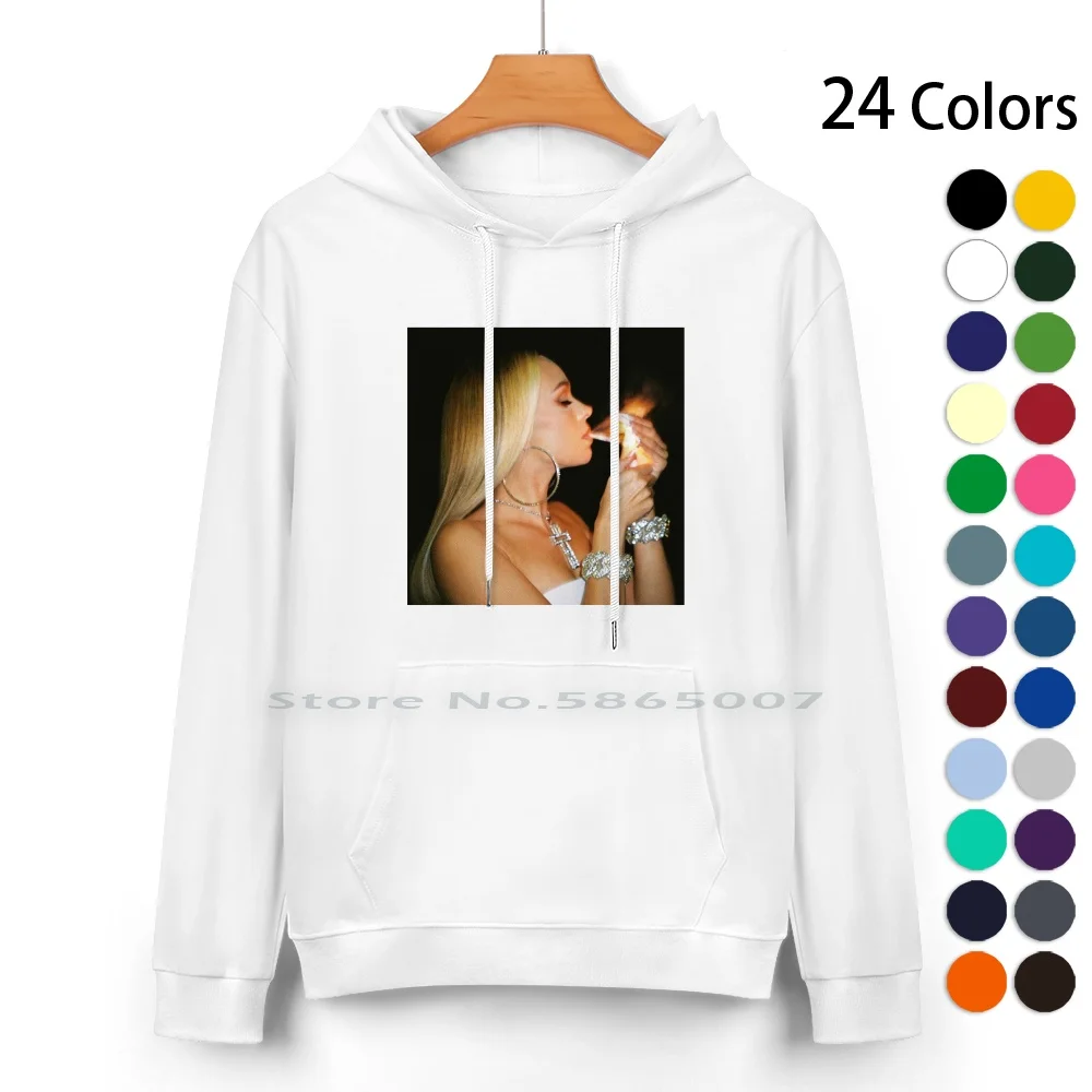 

Gyal Pure Cotton Hoodie Sweater 24 Colors Reggaeton Latina Latino Rap Iced Out Smoking 100% Cotton Hooded