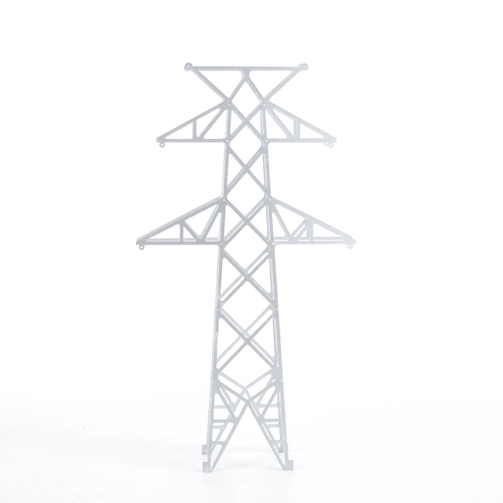 Simulation de tour de ligne haute tension, modèle de Transmission, jouets ABS pour bricolage, scène de Train Raiyway, aménagement de Table de sable, Kit Diorama 1 pièces