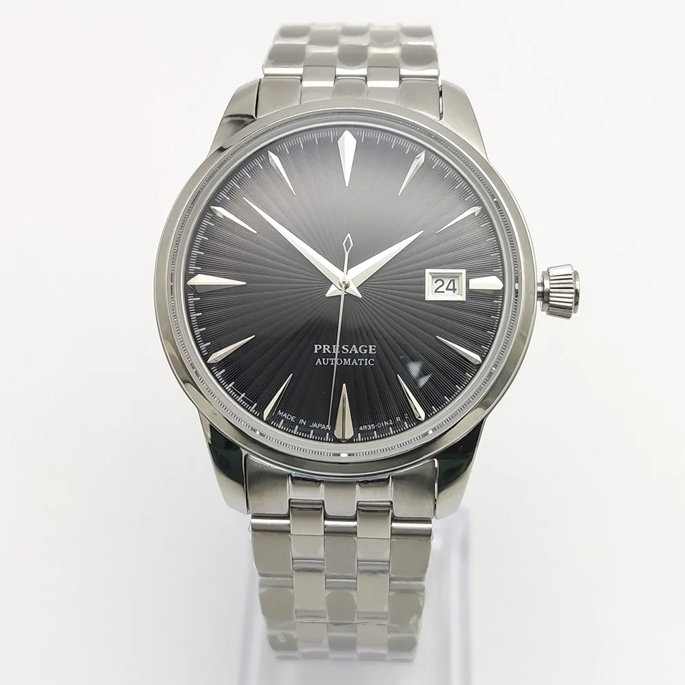 9 Colors 40MM Stainless Steel Case Date Mechanical Watch Business Waterproof NH35 Automatic Men's Watch Reloj view 2