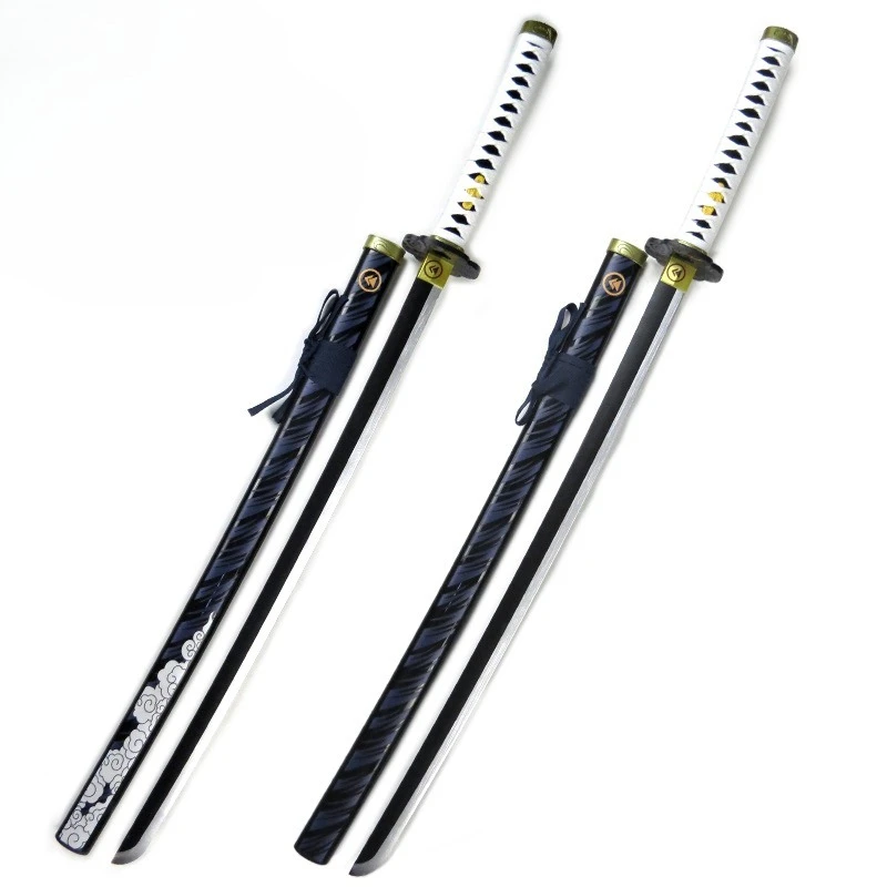 Espada samurái fantasma de Tsushima, modelo de bambú, cuchillos de juego, accesorios periféricos con funda, regalos coleccionables para novio, 100cm/33,37 pulgadas