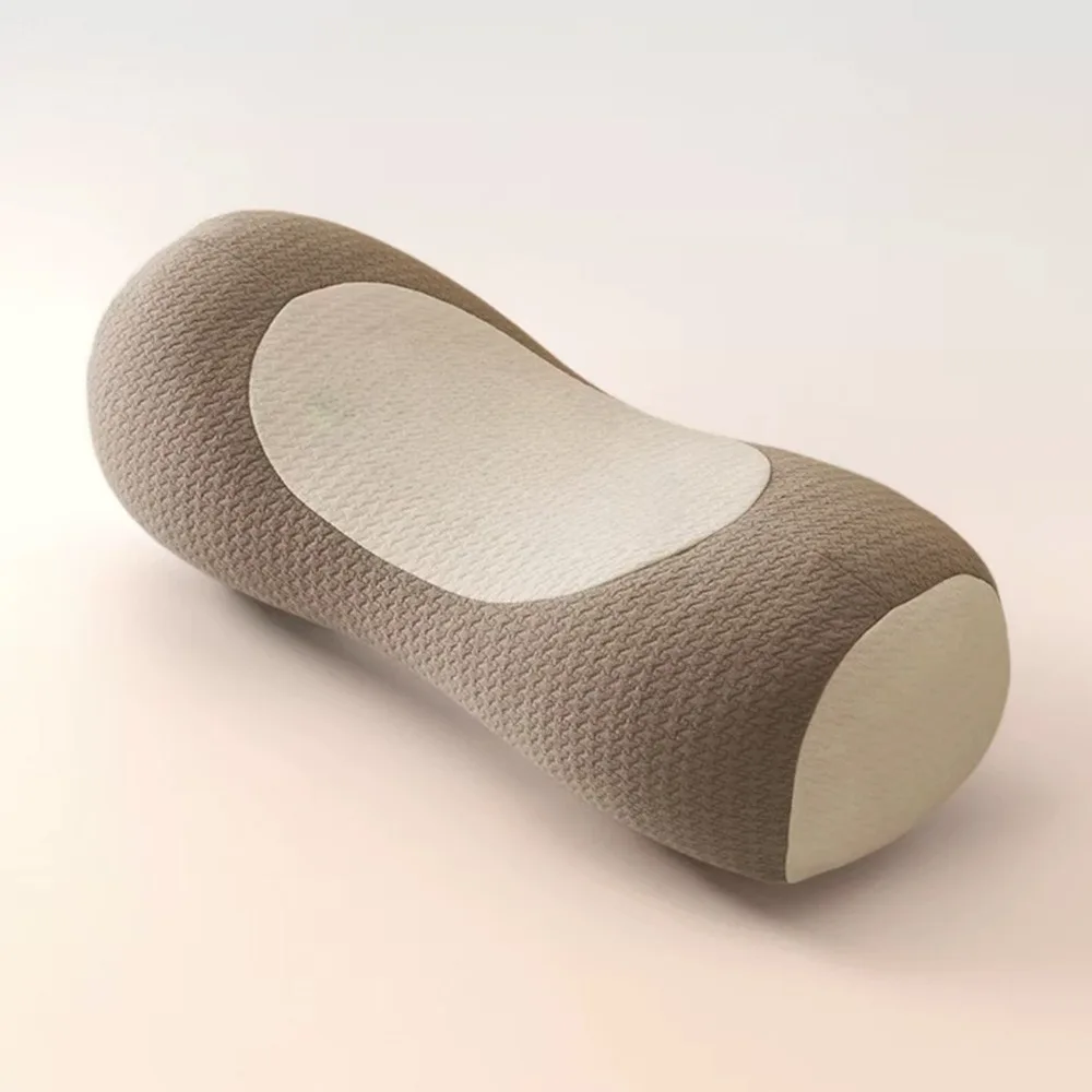 Cylindrical Buckwheat Pillows Breathable Anti-arch Spine Pillow Neck Pain Relief Help Sleep Cervical Vertebra Pillow for Adults