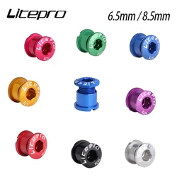 5 Packs Road Mountain Bicycle Bike Single Double Chainring Bolt Chainwheel Nut Screw 6.5mm/8.5mm Aluminium Alloy