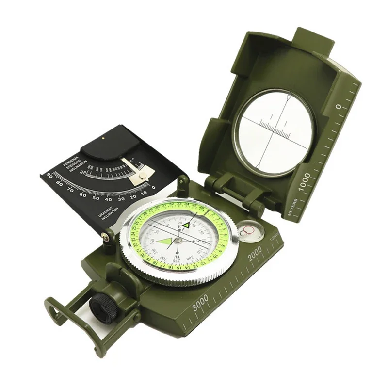 K4580 high precision American compass multifunctional Military Green Compass North compass outdoor car compass survival tools