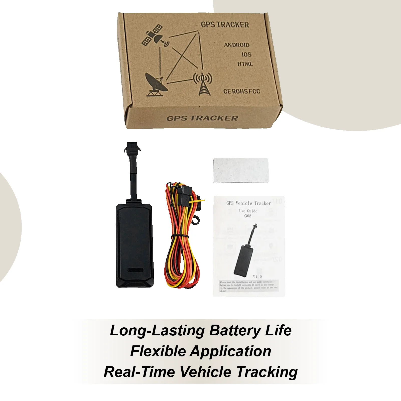 Car Trackers Low Power Consumption Anti-Theft Finder GPS Tracker For Vehicles For Theft Prevention Driving Security Trailer RV