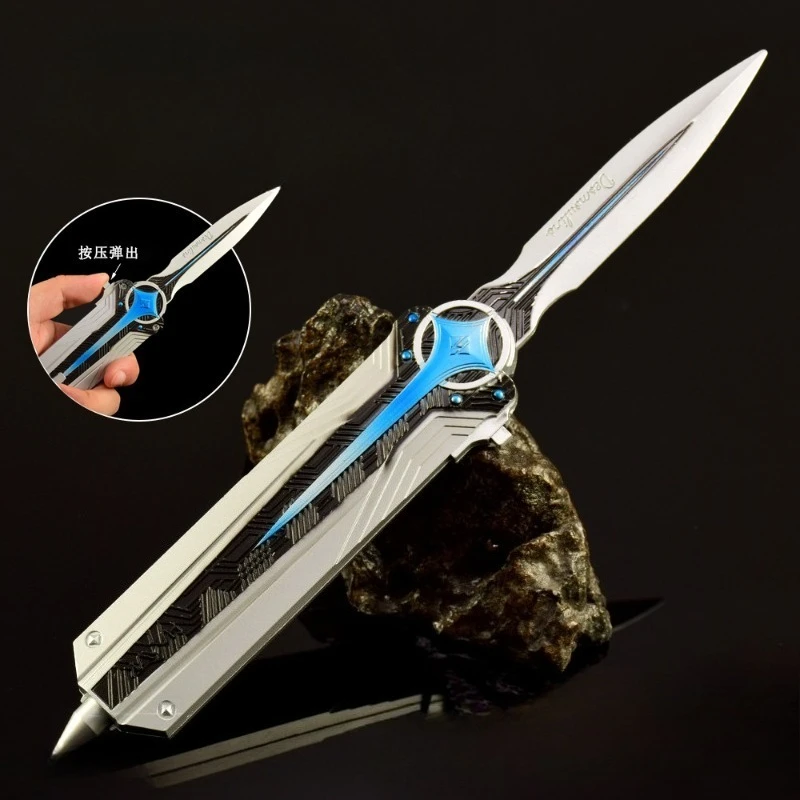 Modelos periféricos de juego Delta Force de 28cm/11 pulgadas, adornos artesanales de Metal, versión emergente de North Star, colecciones de exhibición de escritorio para niños