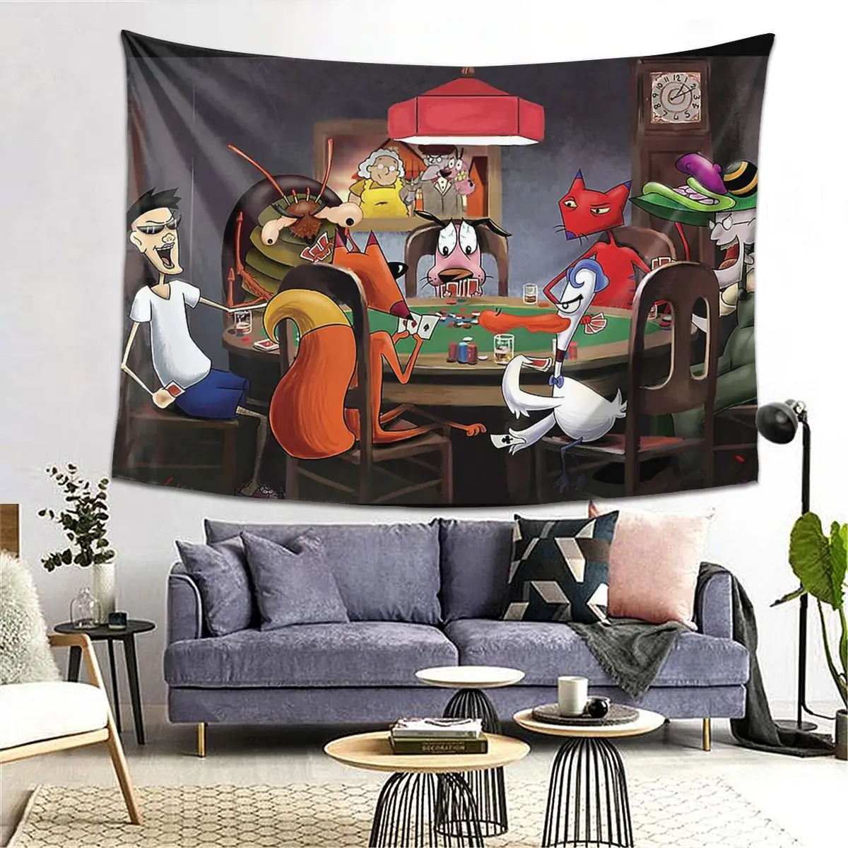 

Stupid Dog Tapestry Decoration Art Aesthetic Tapestries for Living Room Bedroom Home Wall Cloth Wall Hanging