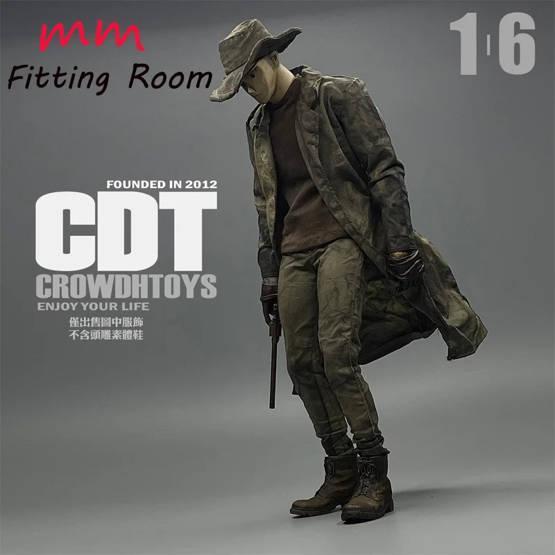 CROWDHTOYS 1/6 مقياس ذكر الجندي المتعثرة نمط الدنيم سترة صالح 12 "عمل الشكل الجسم نموذج اللعب