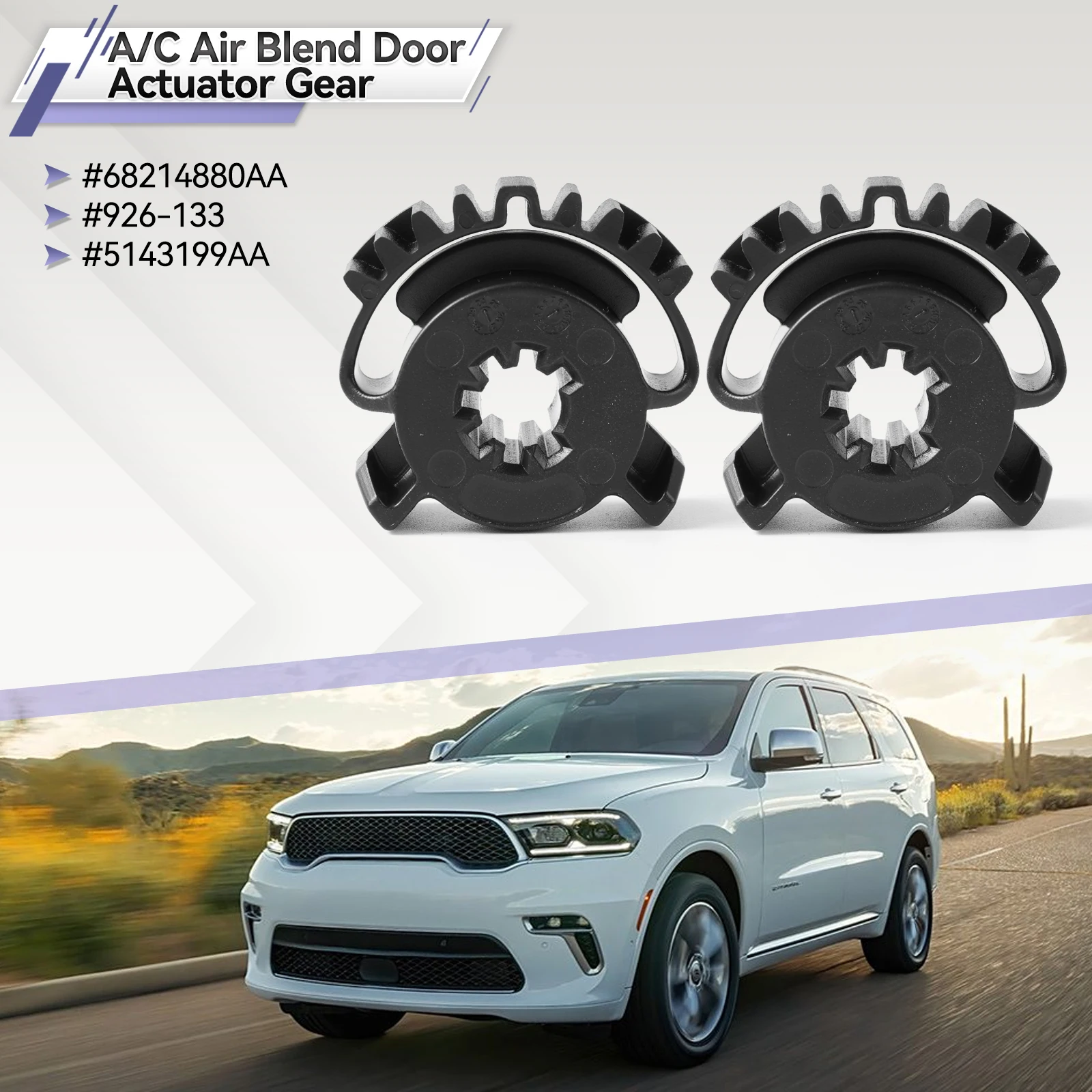 

2x смешанный привод двери, нагреватель HVAC для JEEP GRAND CHEROKEE Dodge Durango 11-18 68214880AA, привод двери воздушной смеси A/C