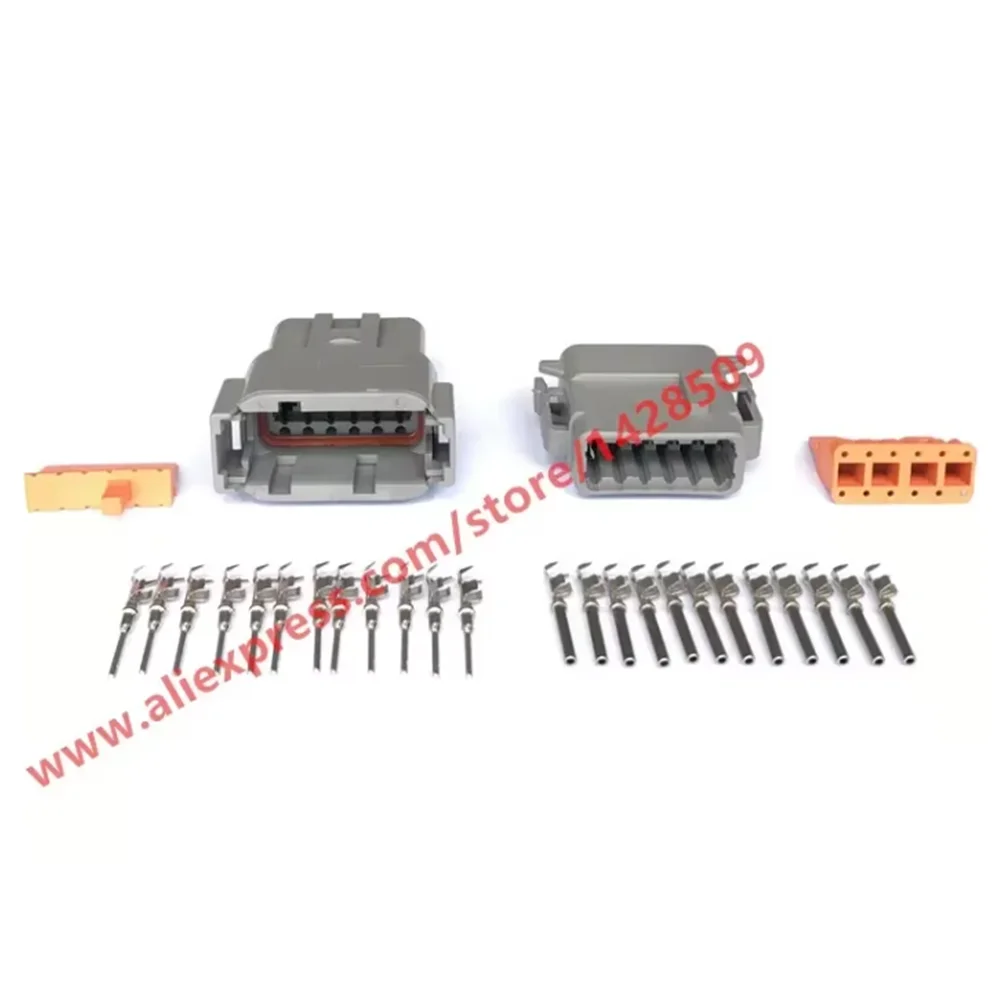 1 Set DTM Auto Deutsch Connector DTM04-12P / ATM04-12P DTM06-12S / ATM06-12S 12 Pin Automotive Connector With Pin