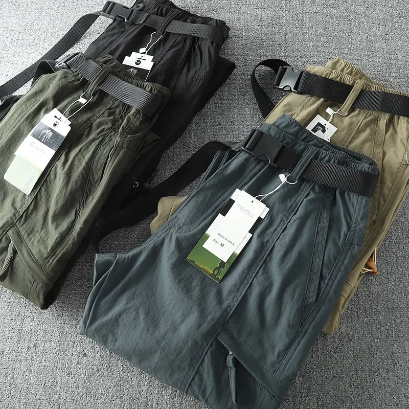 

Spring Outdoor Windproof Waterproof Men's Cargo Multi-Pocket Pants Trekking Hunting Equipment Combat Trousers