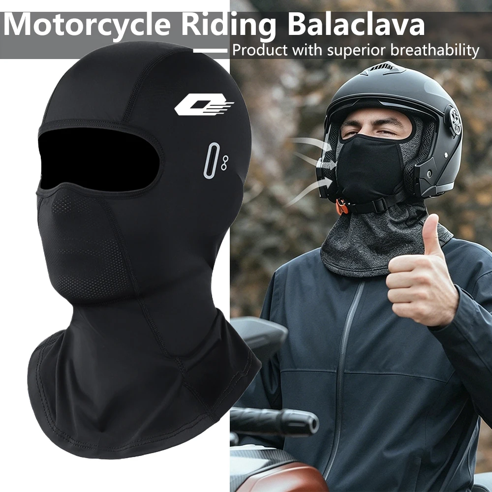 For QJMOTOR SRK800RR / SRK450RS / Zui 921 / Flash 600 – Summer Cooling Motorcycle Balaclava, Breathable Full Face Mask with Sun