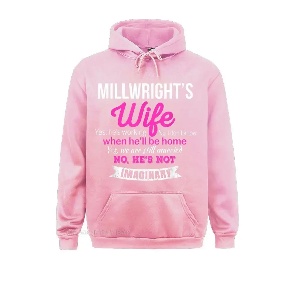 Millwright's Wife Hoodie Gift Funny Wedding Anniversary Sweatshirts for Men Printed On Hoodies On Sale Fall Hoods Europe