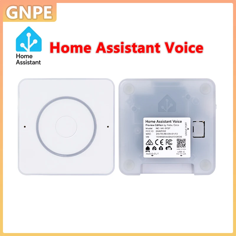 

Home Assistant voice ESP32-S3 SoC with 16MB of FLASH storage 2.4 GHz Wi-Fi Bluetooth 5.0 For SeeedStudio