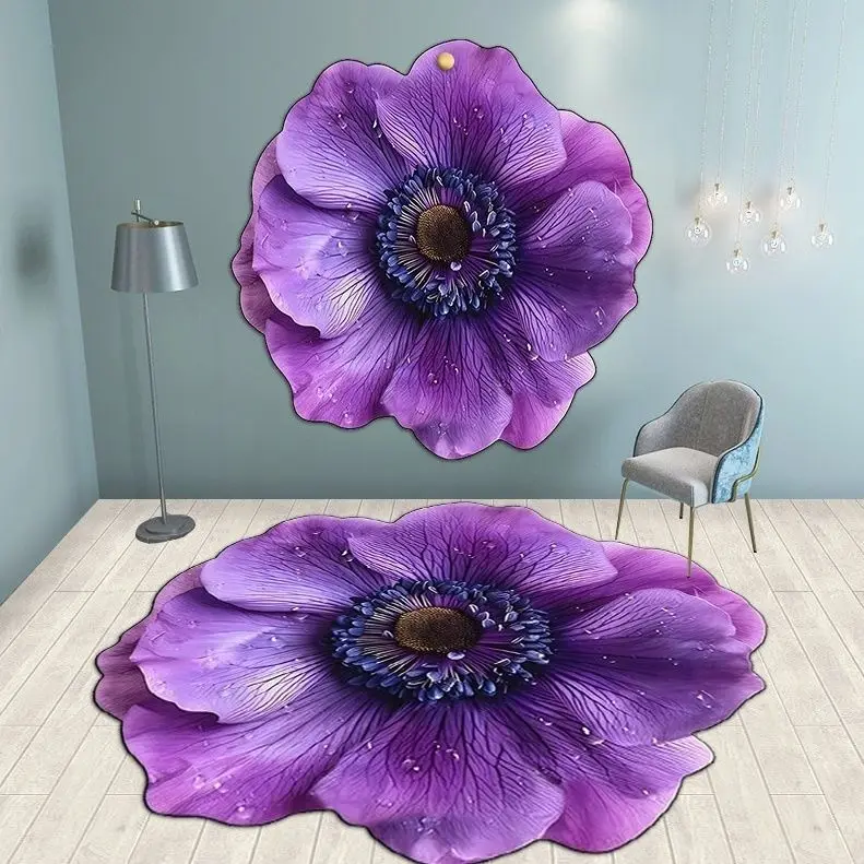 

Новый 3D силиконовый коврик для кухонной мойки Dendroid, коврик для входа с цветком, противоскользящий коврик для батомы, дренажный домашний текстильный напольный коврик