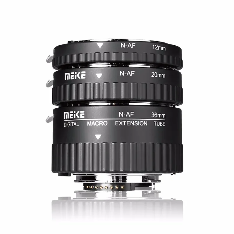 

Meike MK-N-AF1-Al Adapter Auto Focus Extension tube Ring AF for NikonD3000 D3100 D3200 D3400 D5000 D5100 D5200 D5300 D7000 D7200