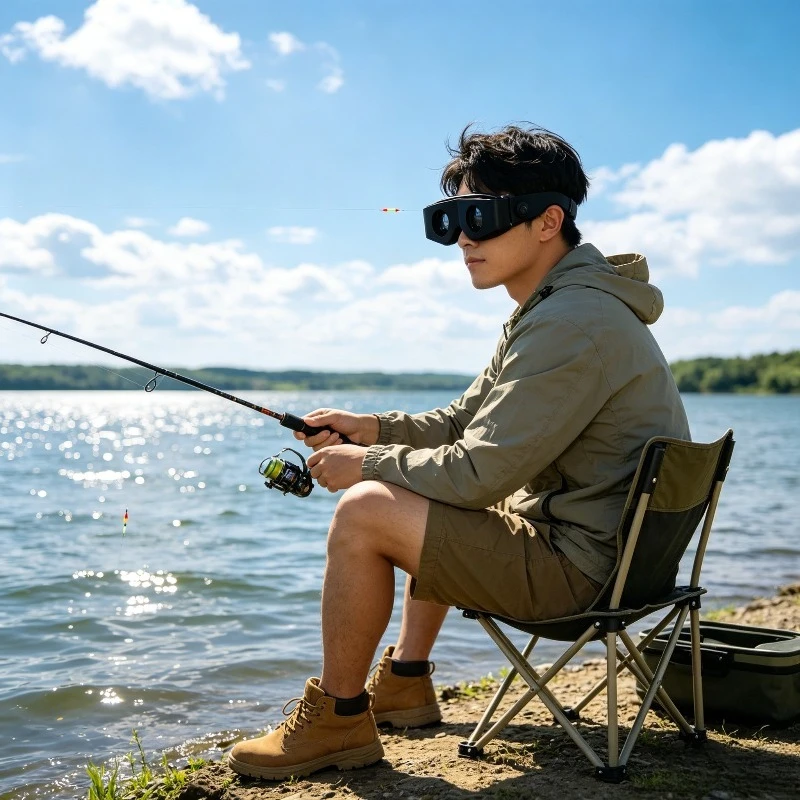 Fishing Glasses Magnifying Telescope For Seeing Float Distant Scenery Compatible With Myopia For Pond Angling Outdoor Use